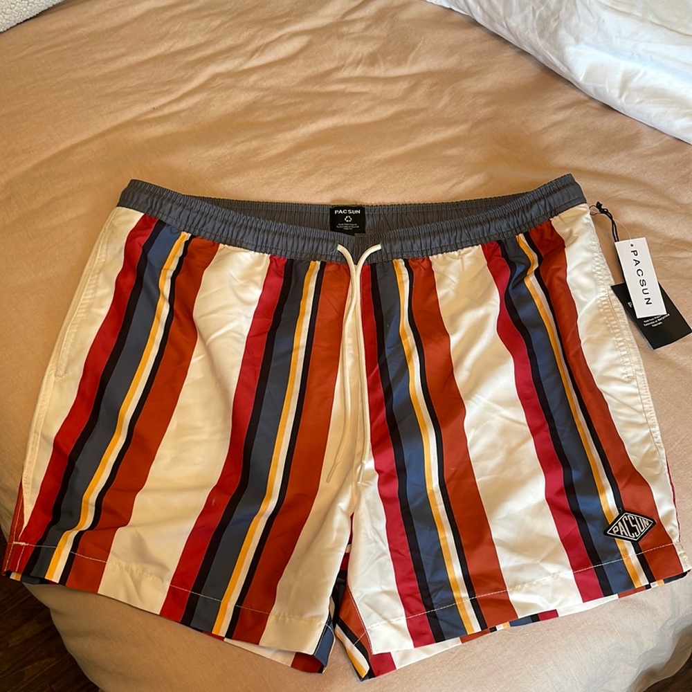 PacSun stripped men’s swim shorts